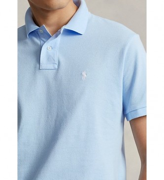 Polo Ralph Lauren Le polo emblématique en piqué Custom Slim Fit bleu clair