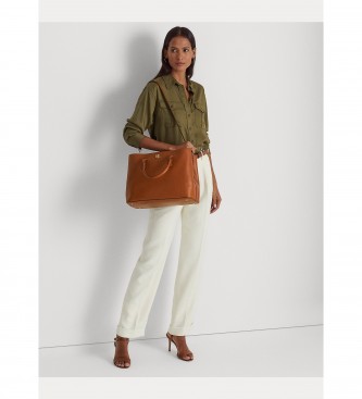 Lauren Ralph Lauren Borsa a tracolla Marcy in pelle marrone