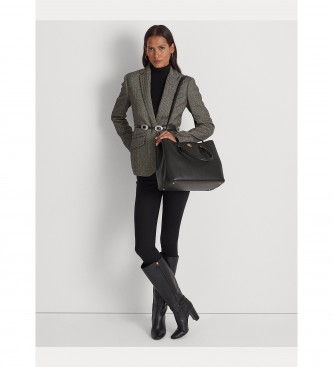 Lauren Ralph Lauren Borsa tote Marcy in pelle nera