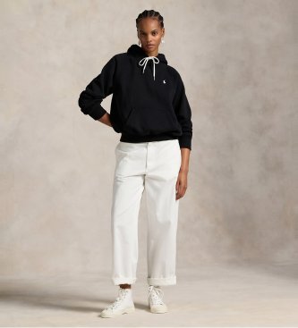 Polo Ralph Lauren Shrunken Fit fleece sweatshirt black