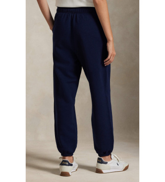 Polo Ralph Lauren Navy blue fleece jogger pants with drawstring