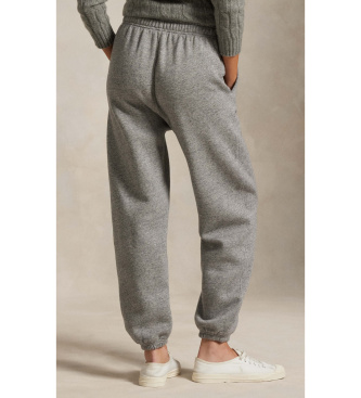 Polo Ralph Lauren Grey fleece jogger pants with drawstring