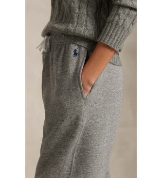 Polo Ralph Lauren Grey fleece jogger pants with drawstring