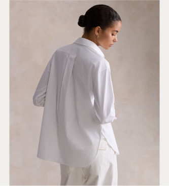 Polo Ralph Lauren Camisa de algodão de corte descontraído branca
