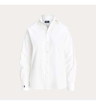 Polo Ralph Lauren Camisa de algodão de corte descontraído branca