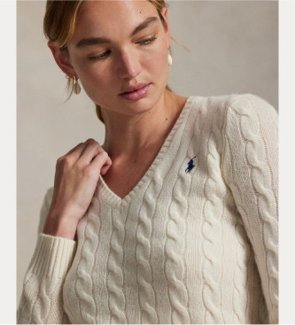 Polo Ralph Lauren Cardigan beige in lana e cashmere