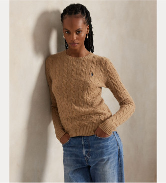Polo Ralph Lauren Pull en laine et cachemire marron