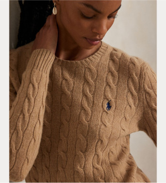 Polo Ralph Lauren Pull en laine et cachemire marron