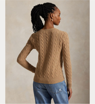 Polo Ralph Lauren Pull en laine et cachemire marron