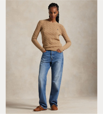 Polo Ralph Lauren Pull en laine et cachemire marron
