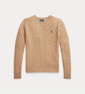 Polo Ralph Lauren Pull en laine et cachemire marron
