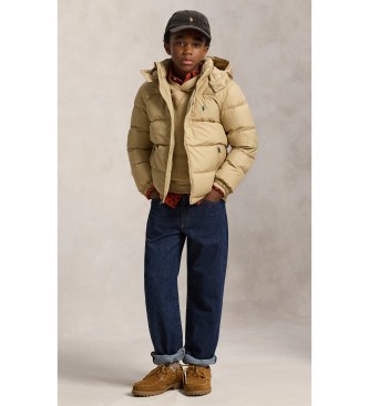 Polo Ralph Lauren Beige Gorham-donsjas met capuchon