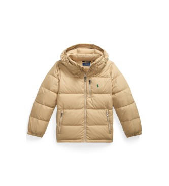 Polo Ralph Lauren Beige Gorham-donsjas met capuchon
