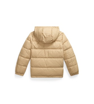 Polo Ralph Lauren Beige Gorham-donsjas met capuchon