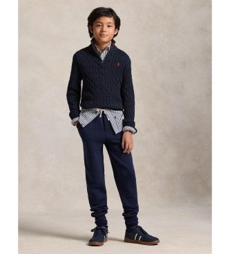 Polo Ralph Lauren Jersey de algodón en punto de ochos marino