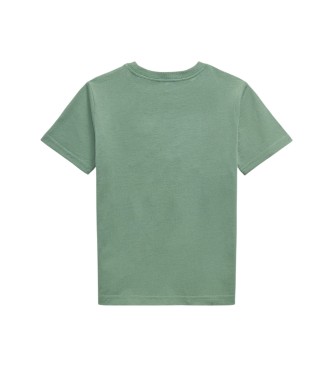 Polo Ralph Lauren T-shirt en maille de coton avec poche vert