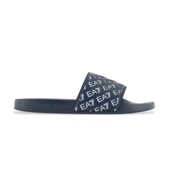 EA7 Japonke All Over Logo navy