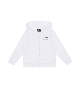 EA7 Sudadera Core Identity de algodón blanco