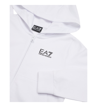 EA7 Sudadera Core Identity de algodón blanco