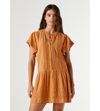 Pepe Jeans Destin orange dress