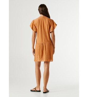 Pepe Jeans Destin orange dress