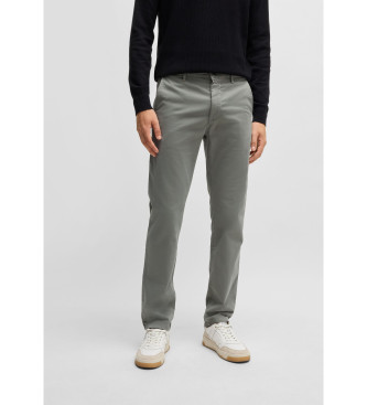 BOSS Gråa slim fit-byxor