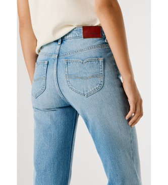 Pepe Jeans Niebieskie dżinsy Willa z rozszerzanymi nogawkami