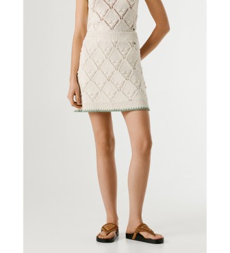 Pepe Jeans Kaira skirt in white
