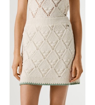 Pepe Jeans Kaira skirt in white