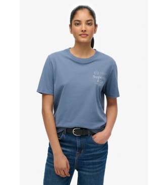 Superdry Luxe-T-shirt i blå