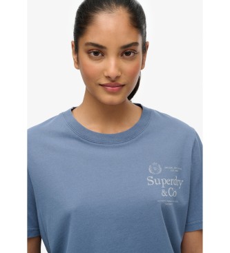 Superdry Luxe-T-shirt i blå