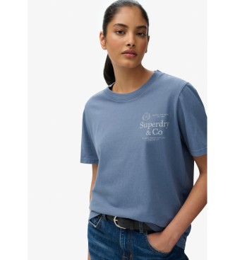 Superdry Luxe-T-shirt i blå