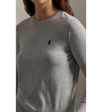 Polo Ralph Lauren Grijs katoenen T-shirt met klassieke pasvorm
