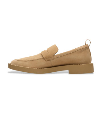 Clarks Martock Lo-mockasiner i läder, bruna