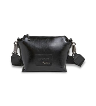 Pepe Jeans Schoudertas Edith Glossy zwart
