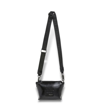 Pepe Jeans Schoudertas Edith Glossy zwart
