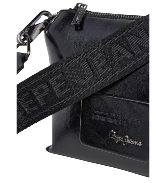 Pepe Jeans Schoudertas Edith Glossy zwart