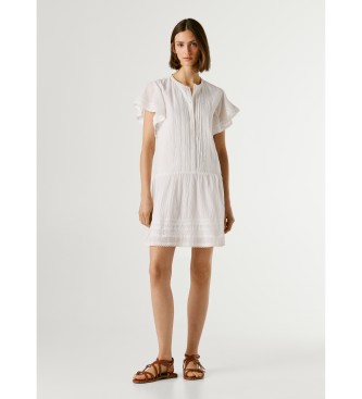 Pepe Jeans Destin white dress
