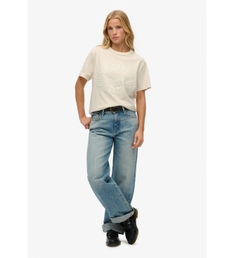 Superdry Oversized T-shirt i beige i samma nyans