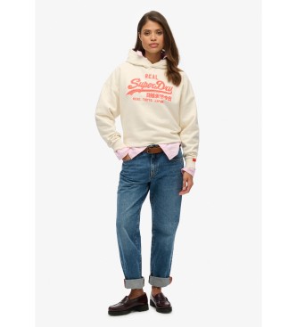 Superdry Vintage majica v kremno beli barvi
