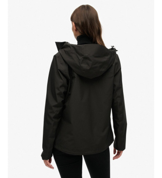 Superdry Chaqueta Impermeable negro