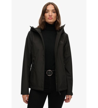 Superdry Chaqueta Impermeable negro