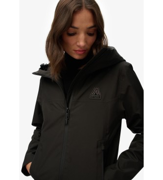 Superdry Chaqueta Impermeable negro