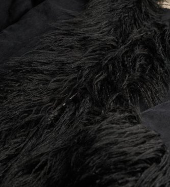 Superdry Lang afghansk frakke i sort