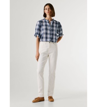 Pepe Jeans Białe spodnie Violet