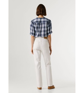 Pepe Jeans Białe spodnie Violet