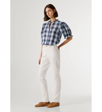 Pepe Jeans Białe spodnie Violet