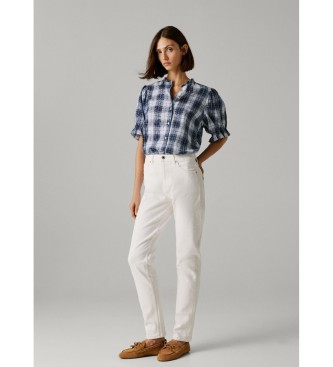 Pepe Jeans Białe spodnie Violet