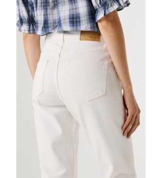Pepe Jeans Białe spodnie Violet