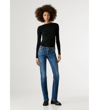 Pepe Jeans Niebieskie dżinsy Slim Iconic